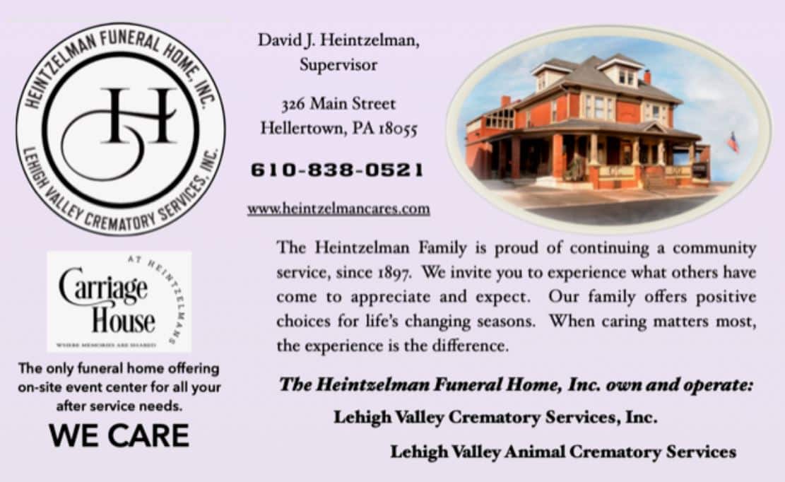 Heintzelman Funeral Home Inc Obituaries