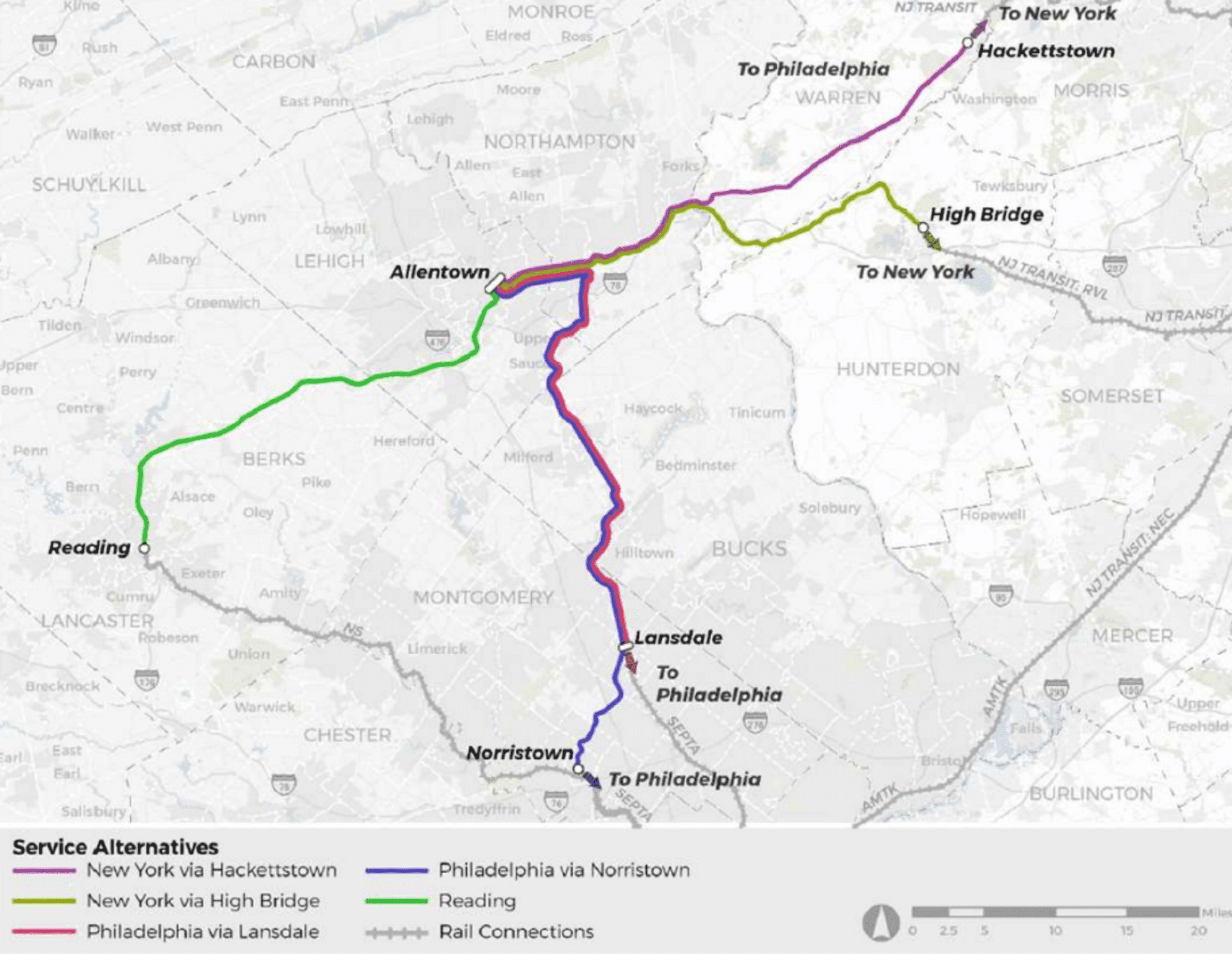 Train routes