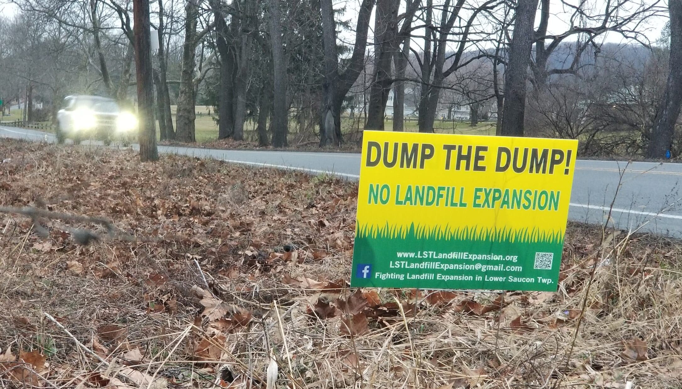 Landfill Dump Sign Lower Saucon