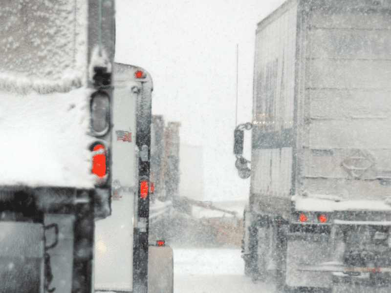 Truck Ice Highway