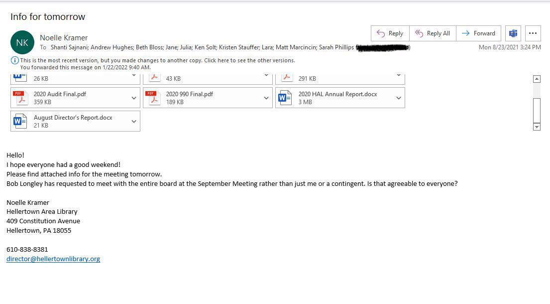 Library 2020 990 Email