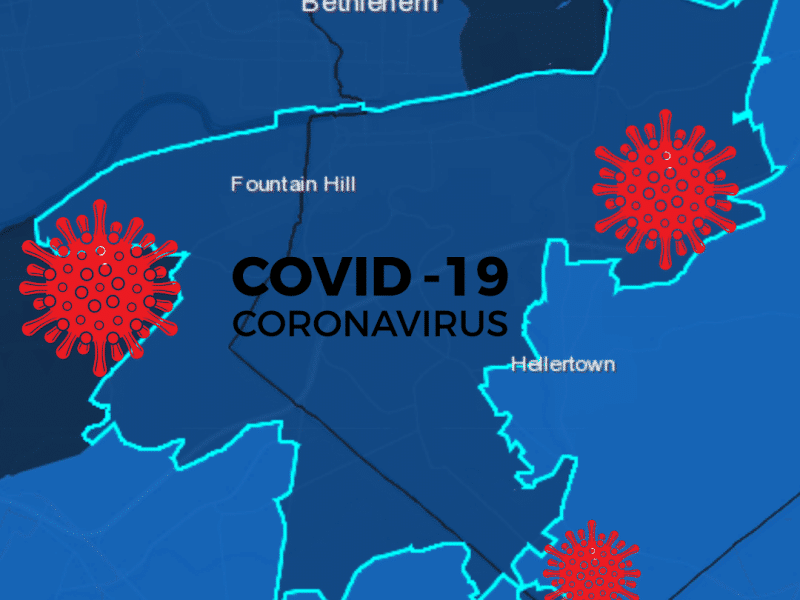 18015 zip code COVID-19 cases
