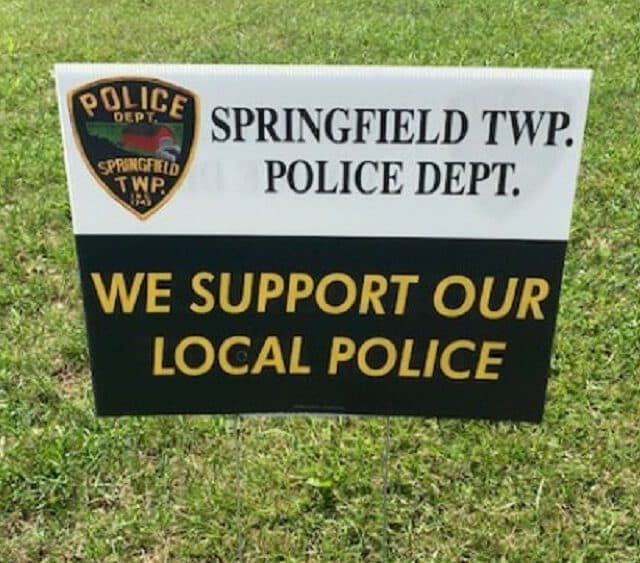 Springfield Police signs