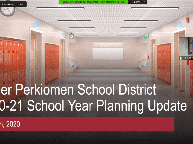 Upper Perkiomen Reopening School