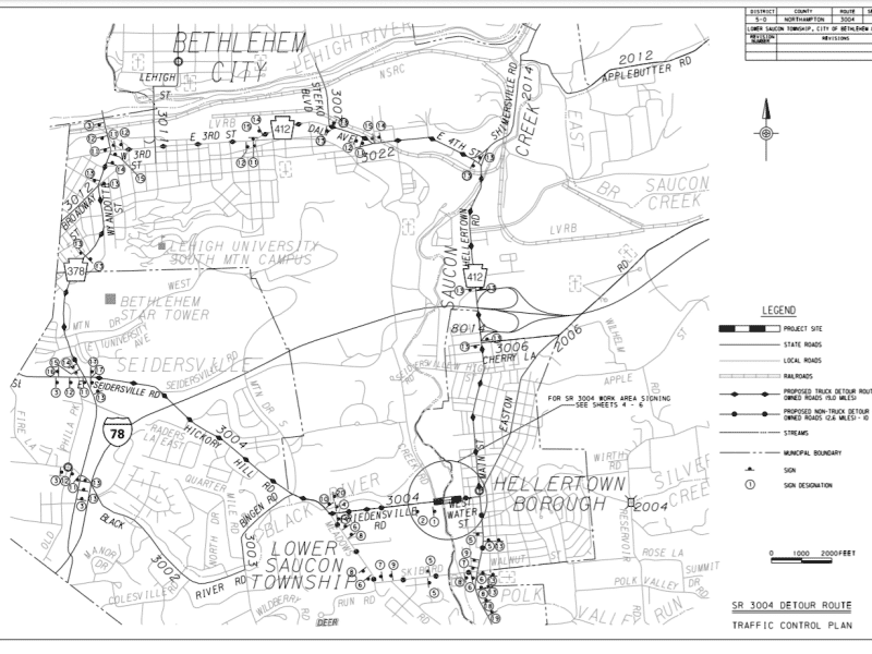 WSB Detour Map