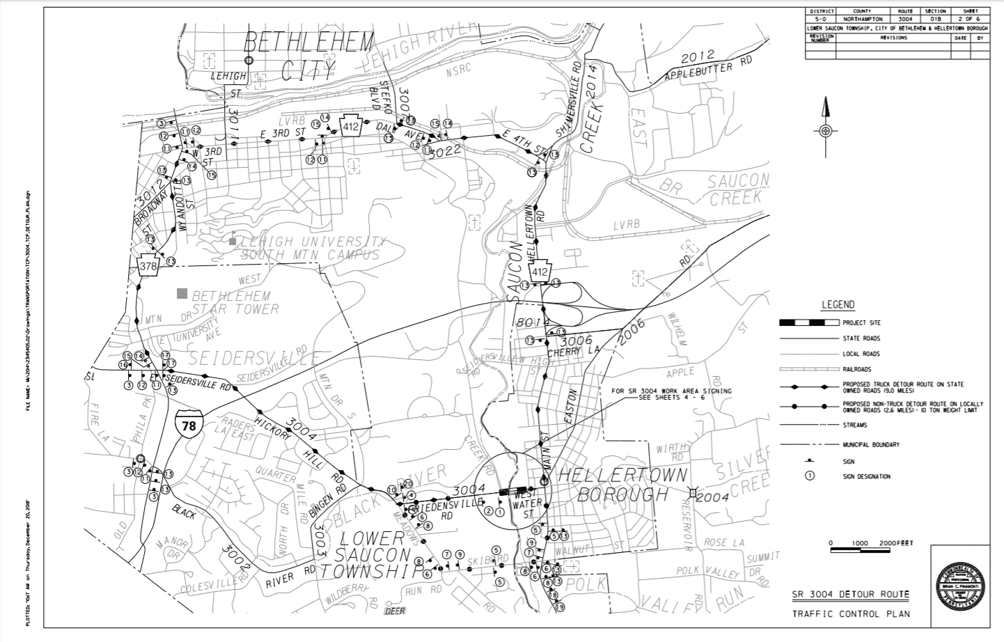 WSB Detour Map