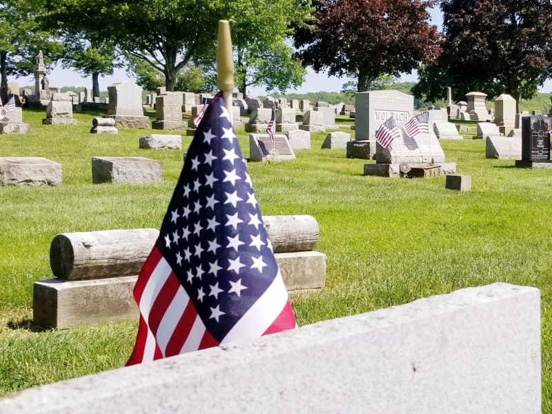Memorial day flags