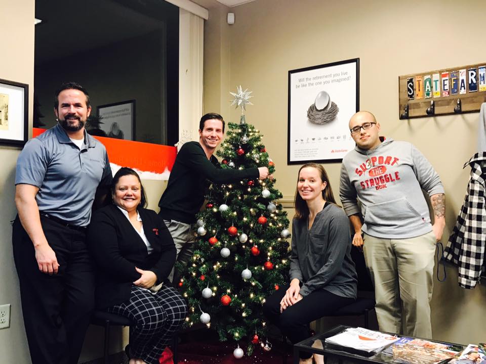 Jim Gardner and his staff at the Jim Gardner State Farm Agency in Hellertown are ready for the holidays.