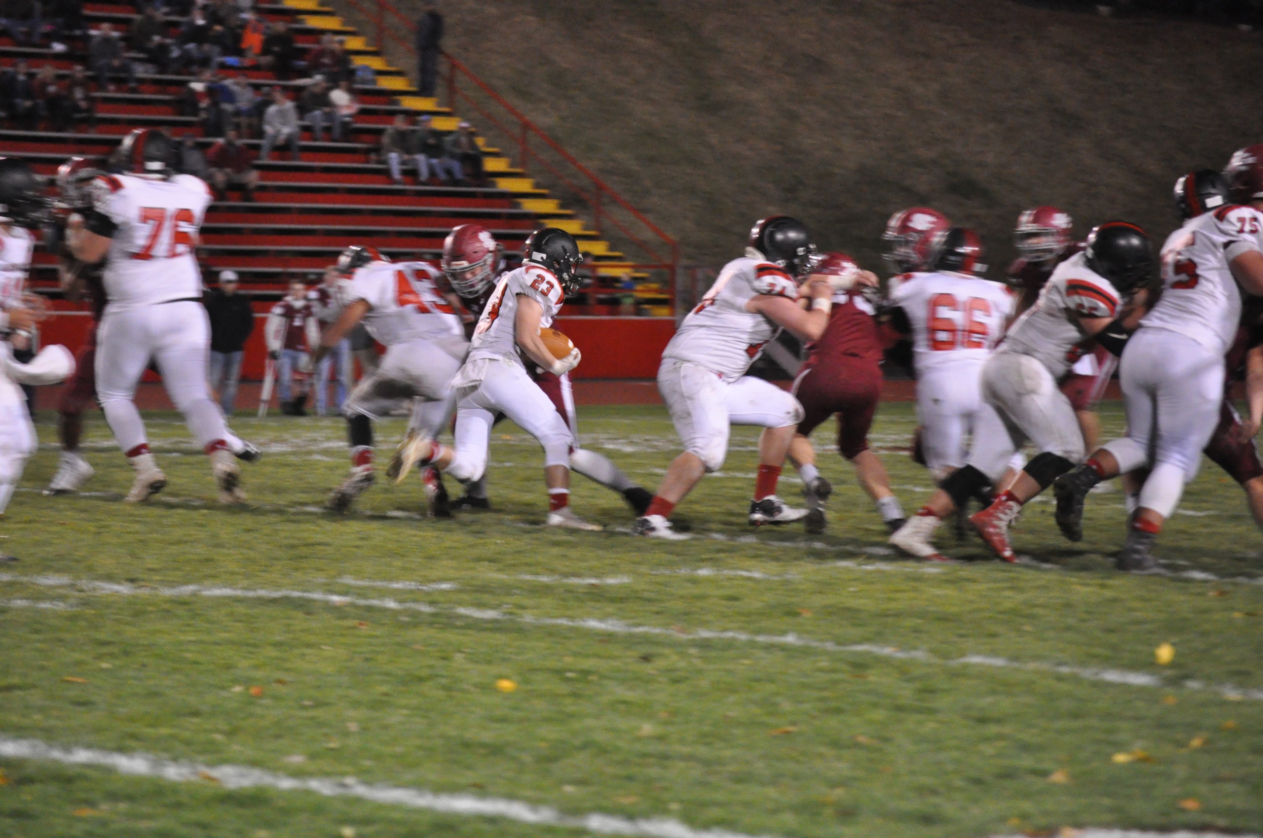 The Hogs picked it up as the game wore on.