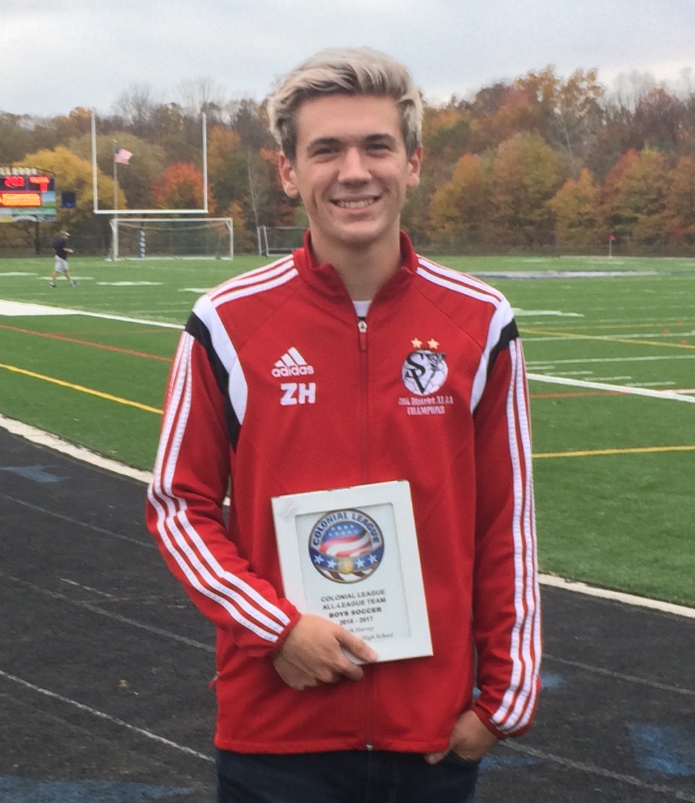 Zach Harvey is a 2-year team captain and a three-time Colonial League All-Star.