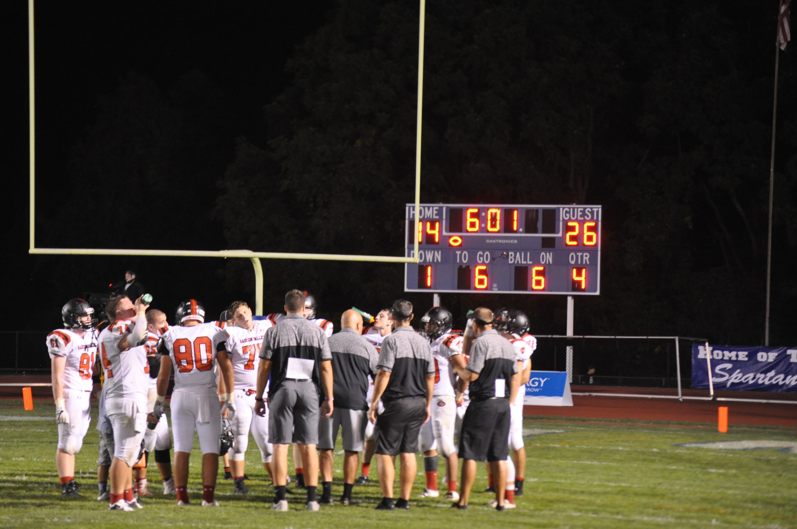 Time out at crunch time.