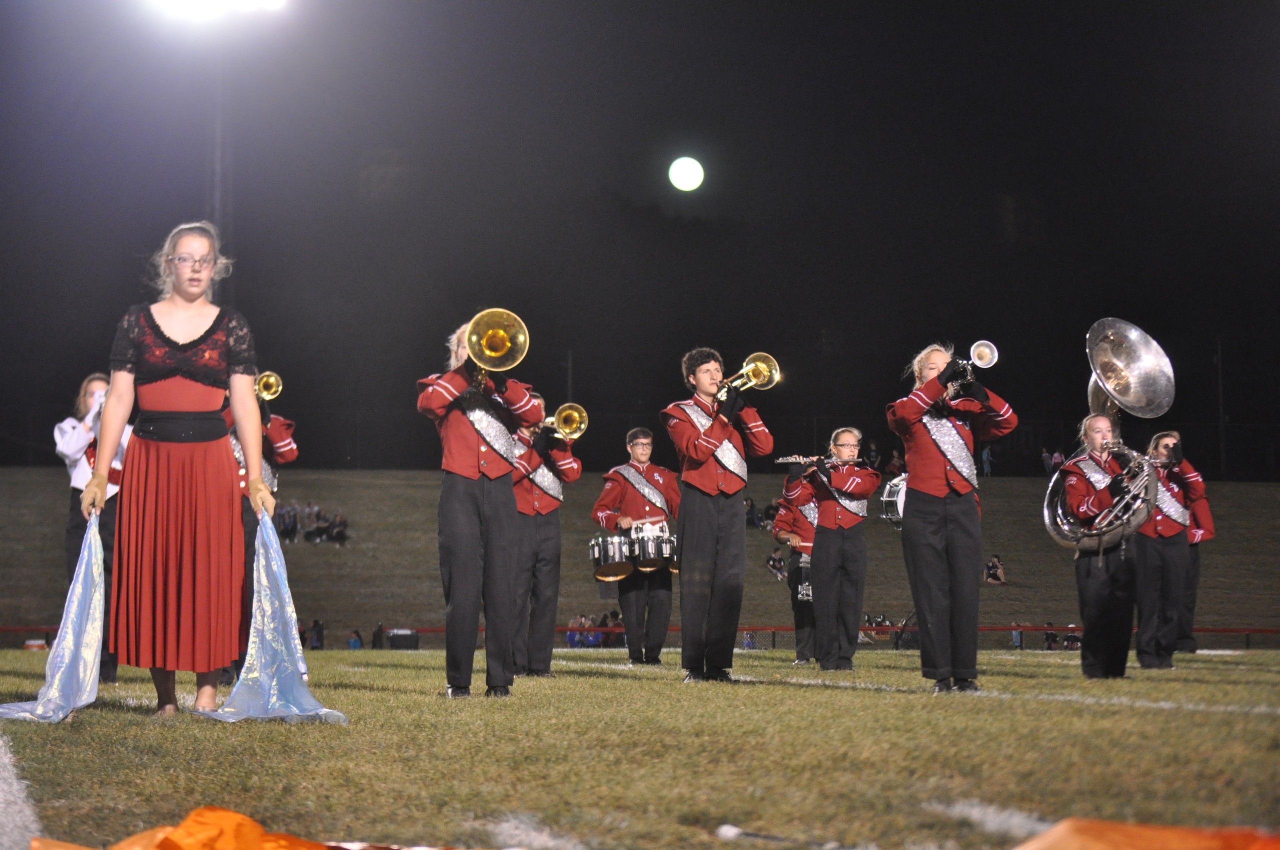 The Old Man in the Moon joined many others for a great halftime show last night.