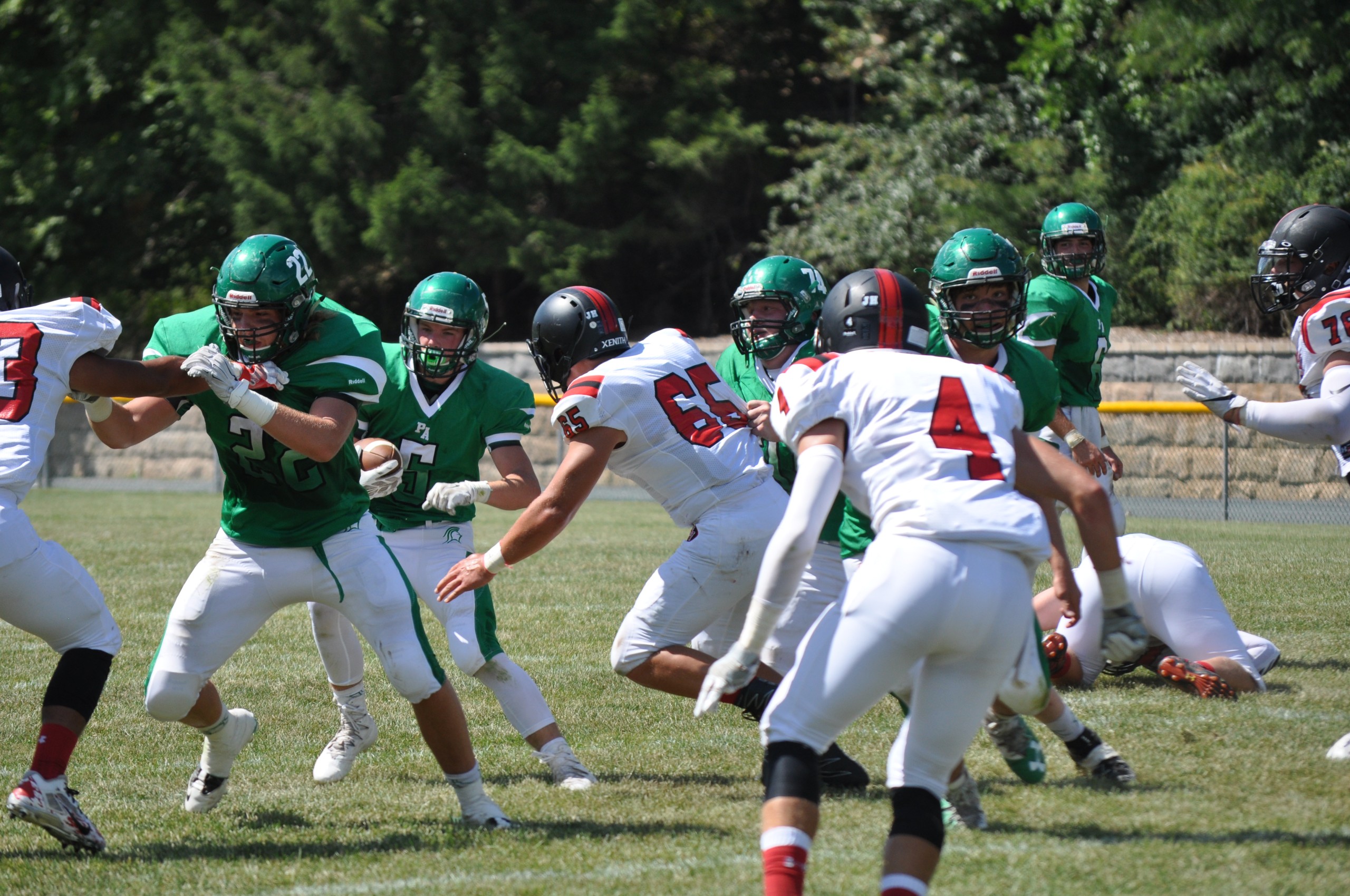 After an early score Pen Argyl had very little room to run.