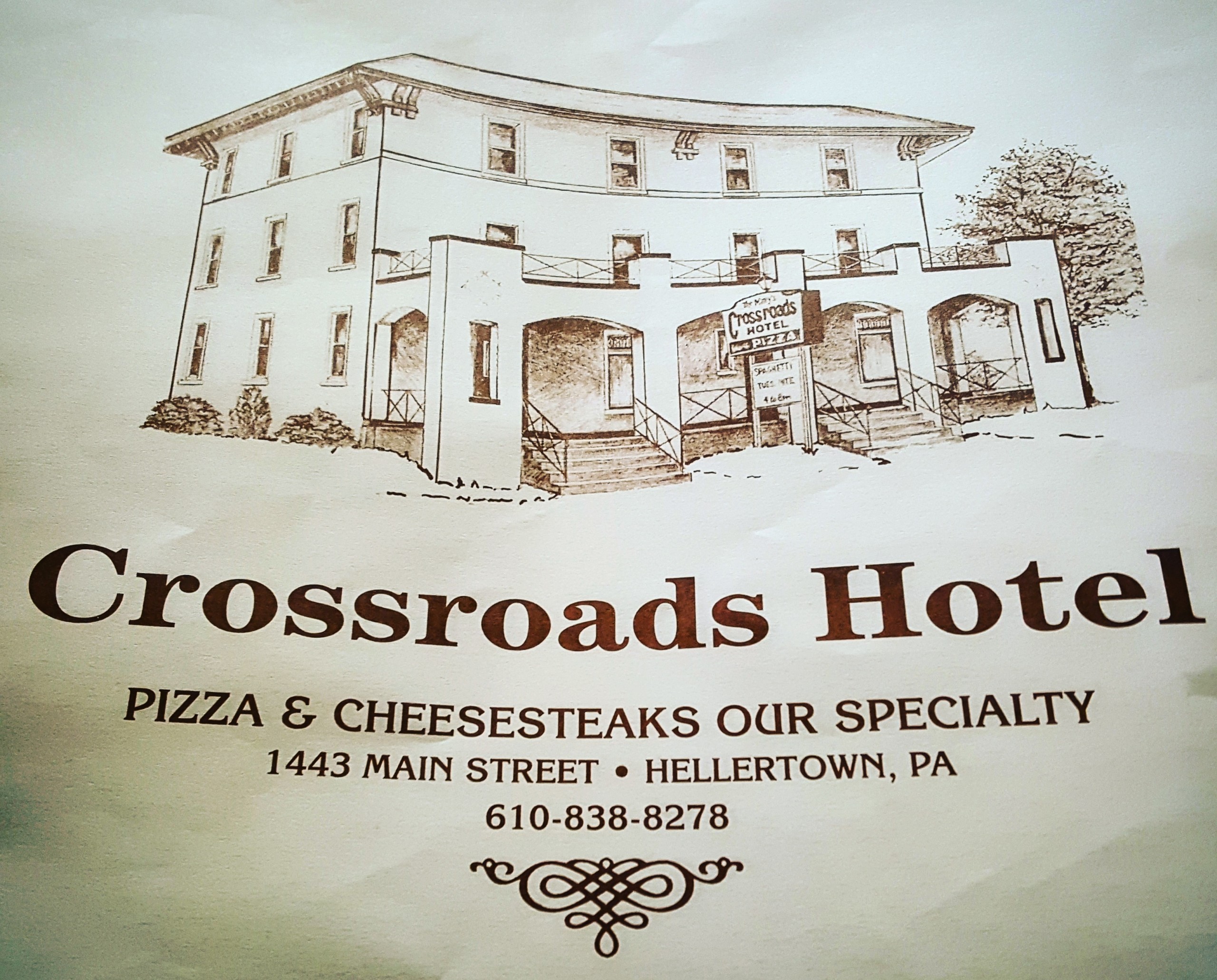 The well-known Crossroads paper placemat