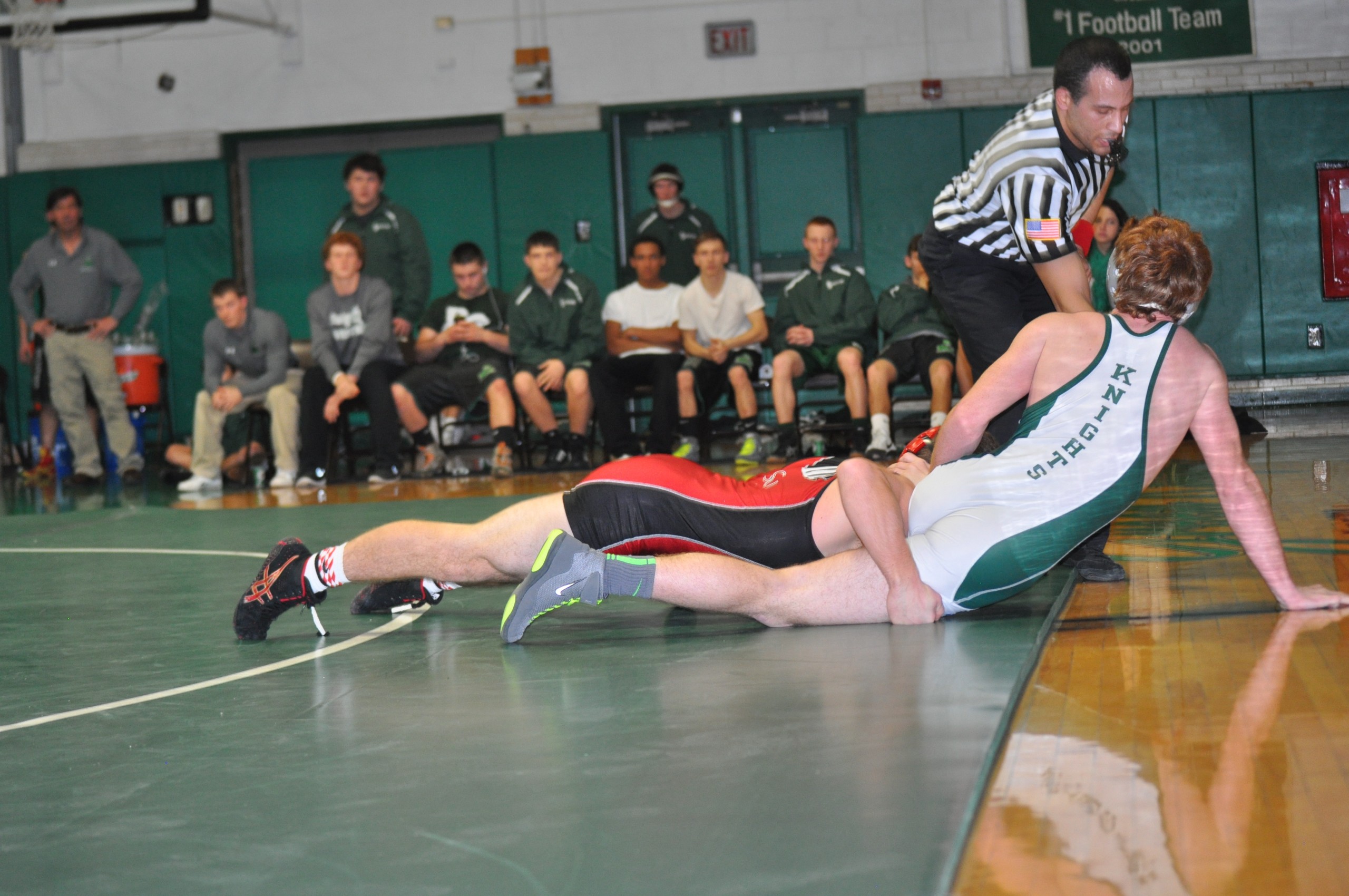 Saucon's Nate Harka unfortunately not awarded this takedown