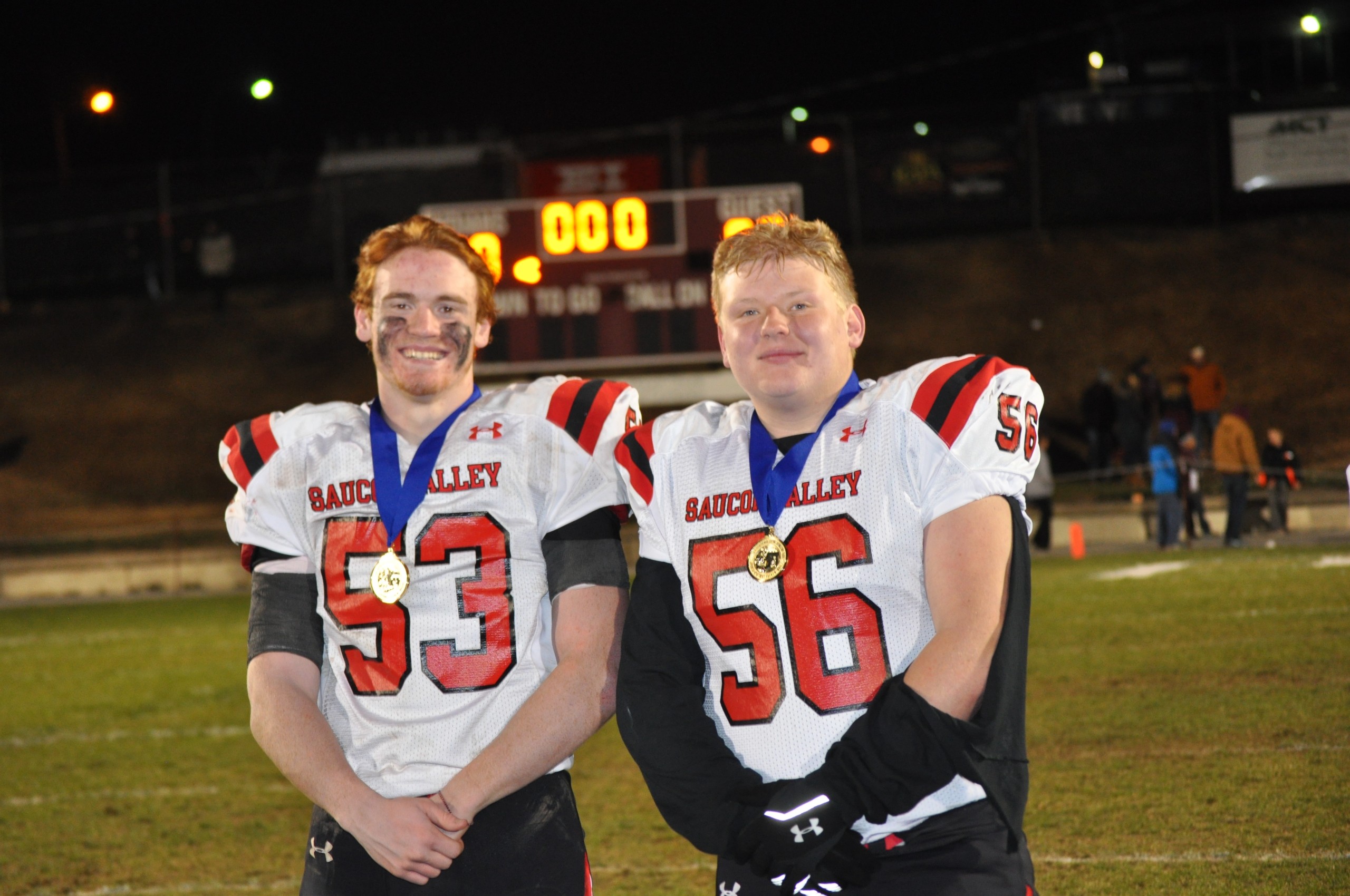 Saucon District XI Champions- seniors Christian Carvis and Braden Hudak