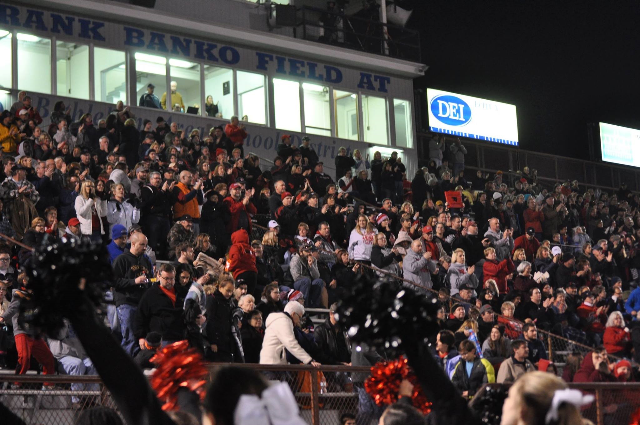 The home side at Bethlehem Area School District Stadium was packed with Saucon fans who came to cheer on the Panthers in their PIAA semifinal game Friday night.