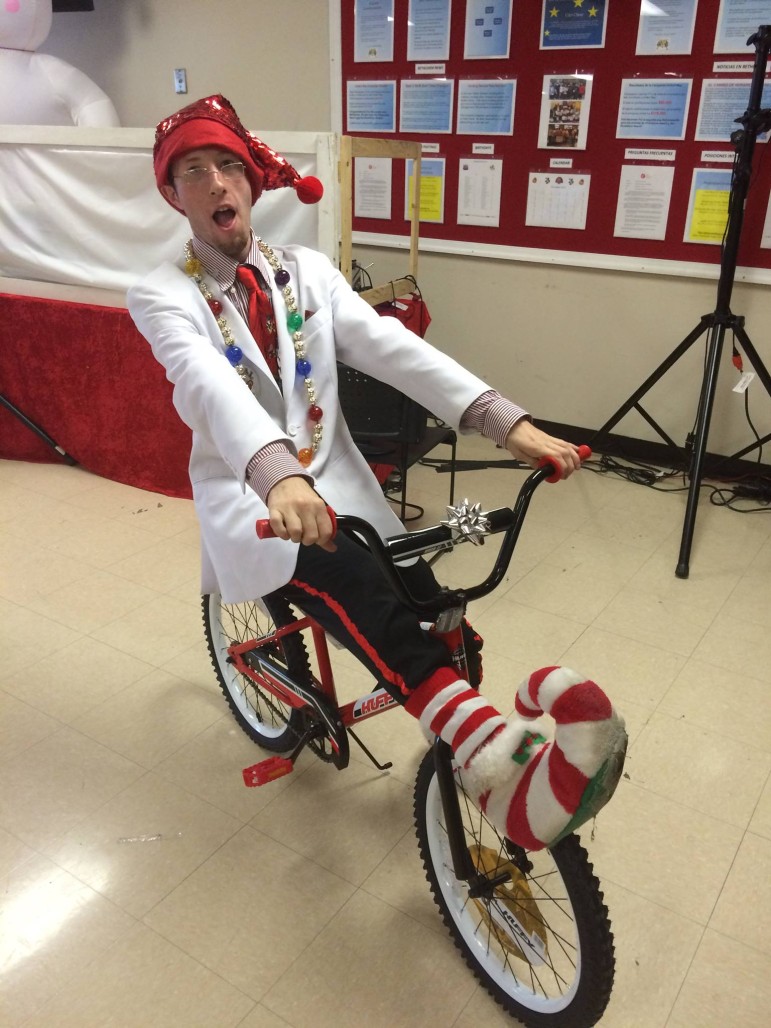 DJ Stevie Blatz will bring 'Smarty The Elf' to YoFresh Yogurt Cafe, Hellertown, for "Elfi-oke" Dec. 22 from 5 to 9 p.m.