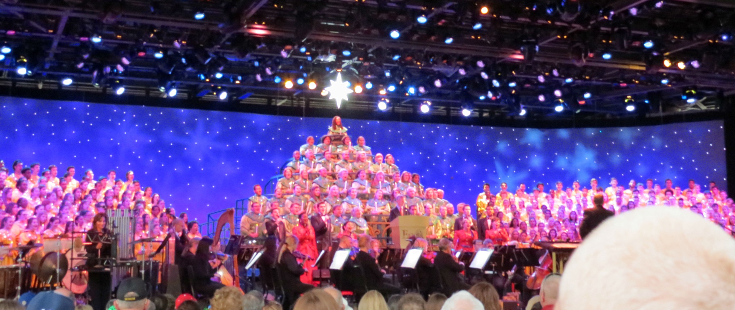 The Saucon Valley High School Chorus performs at the Candlelight Processional at Disney's EPCOT Center in Orlando, Fla.
