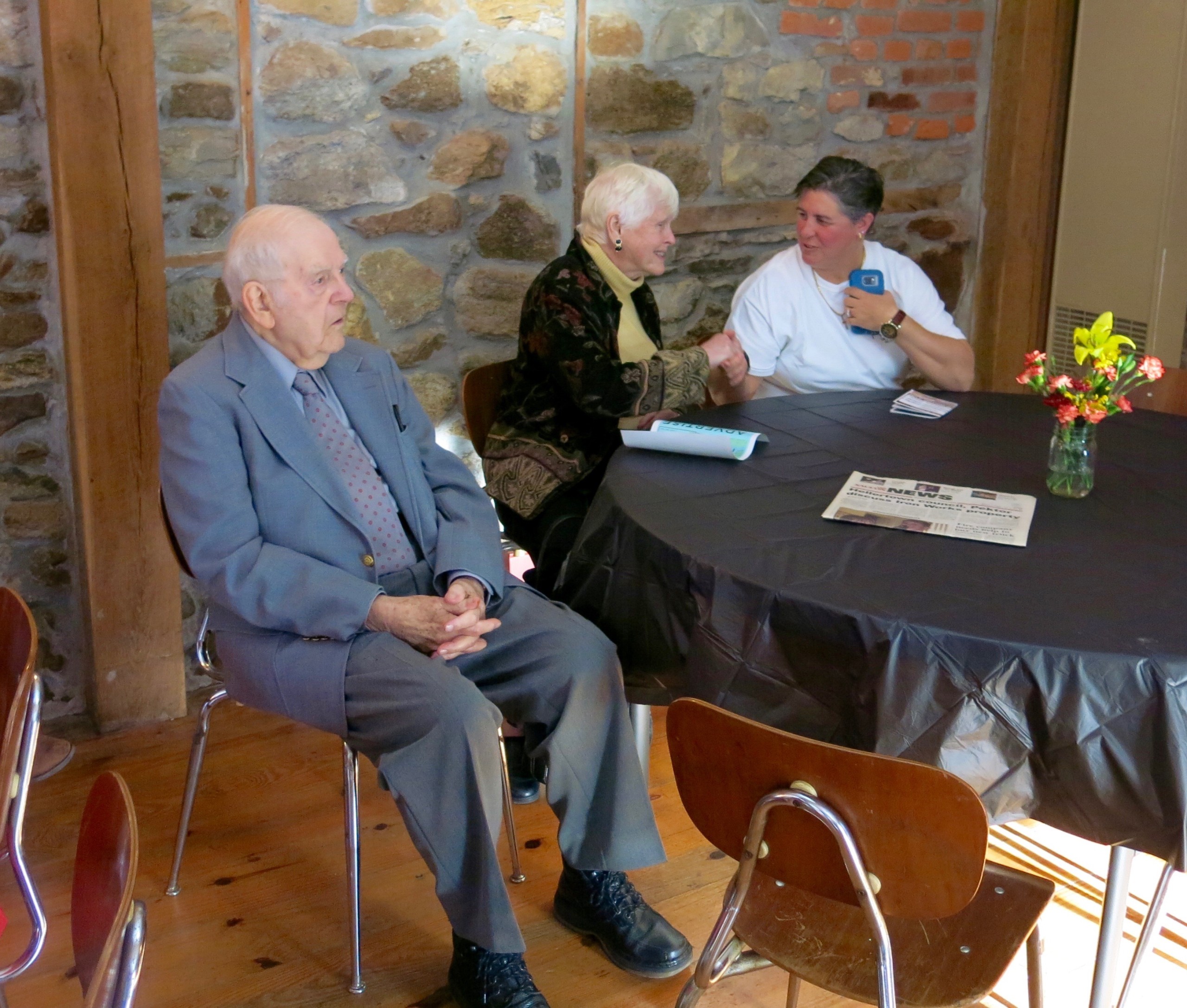 Howard and Shirley Cox of Bethlehem, and Steel Street Tours owner Christine Johnson
