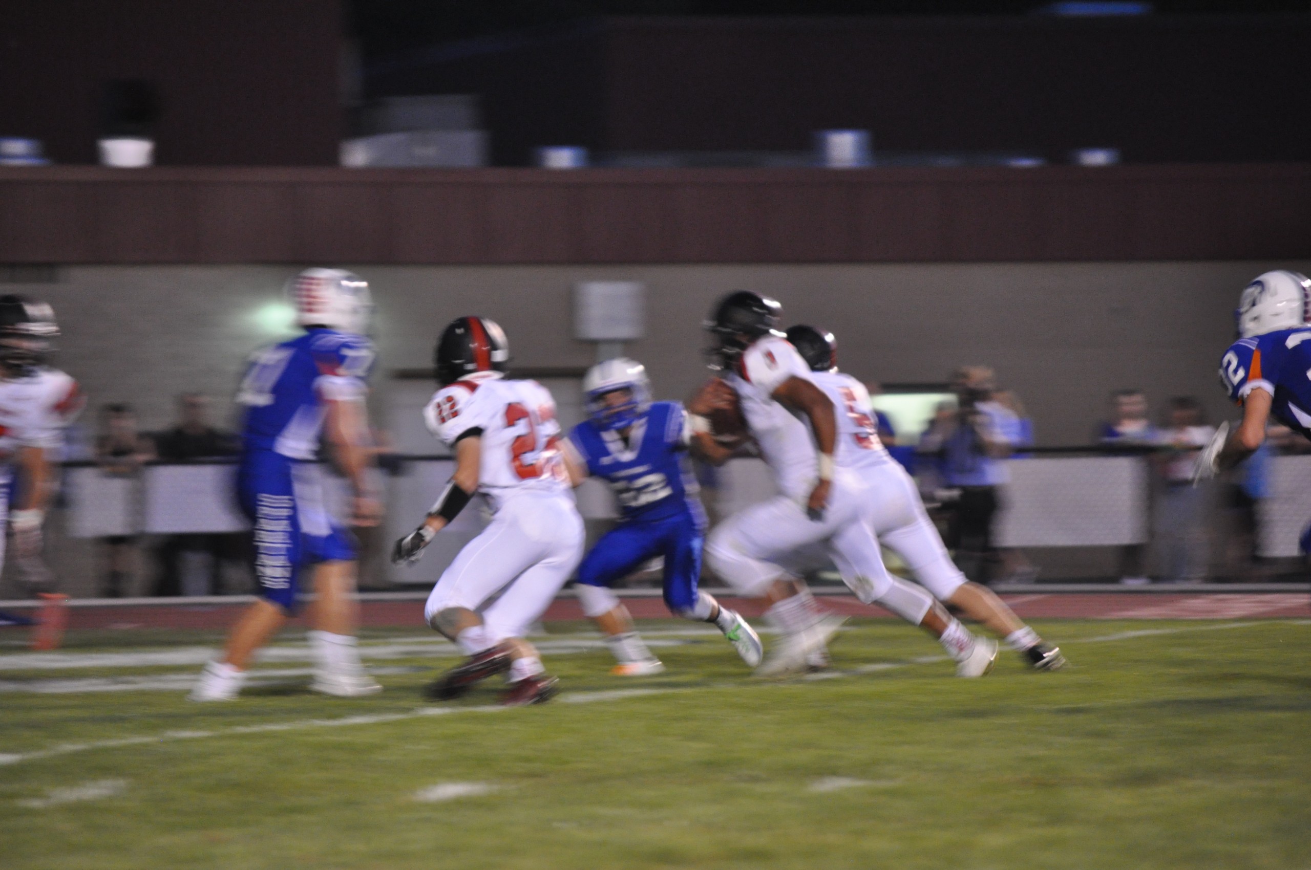 Evan Culver benefitting from his downfield blocks