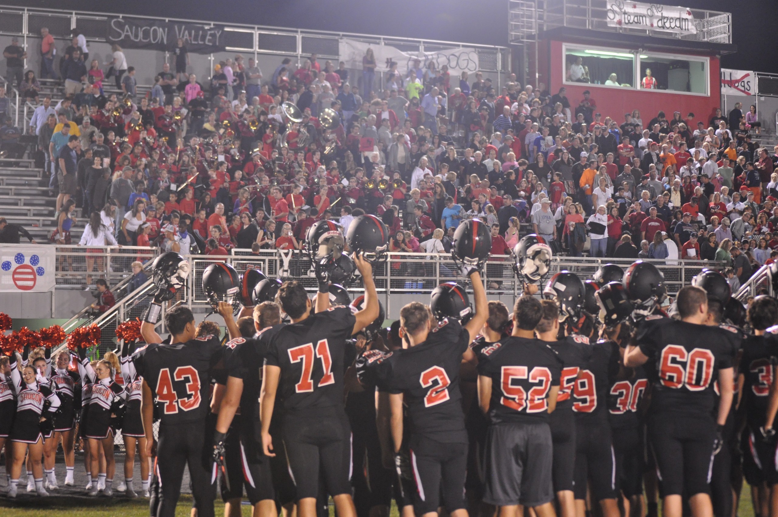 A festive alma-mater after the Panthers 28-14 victory over Northern Lehigh