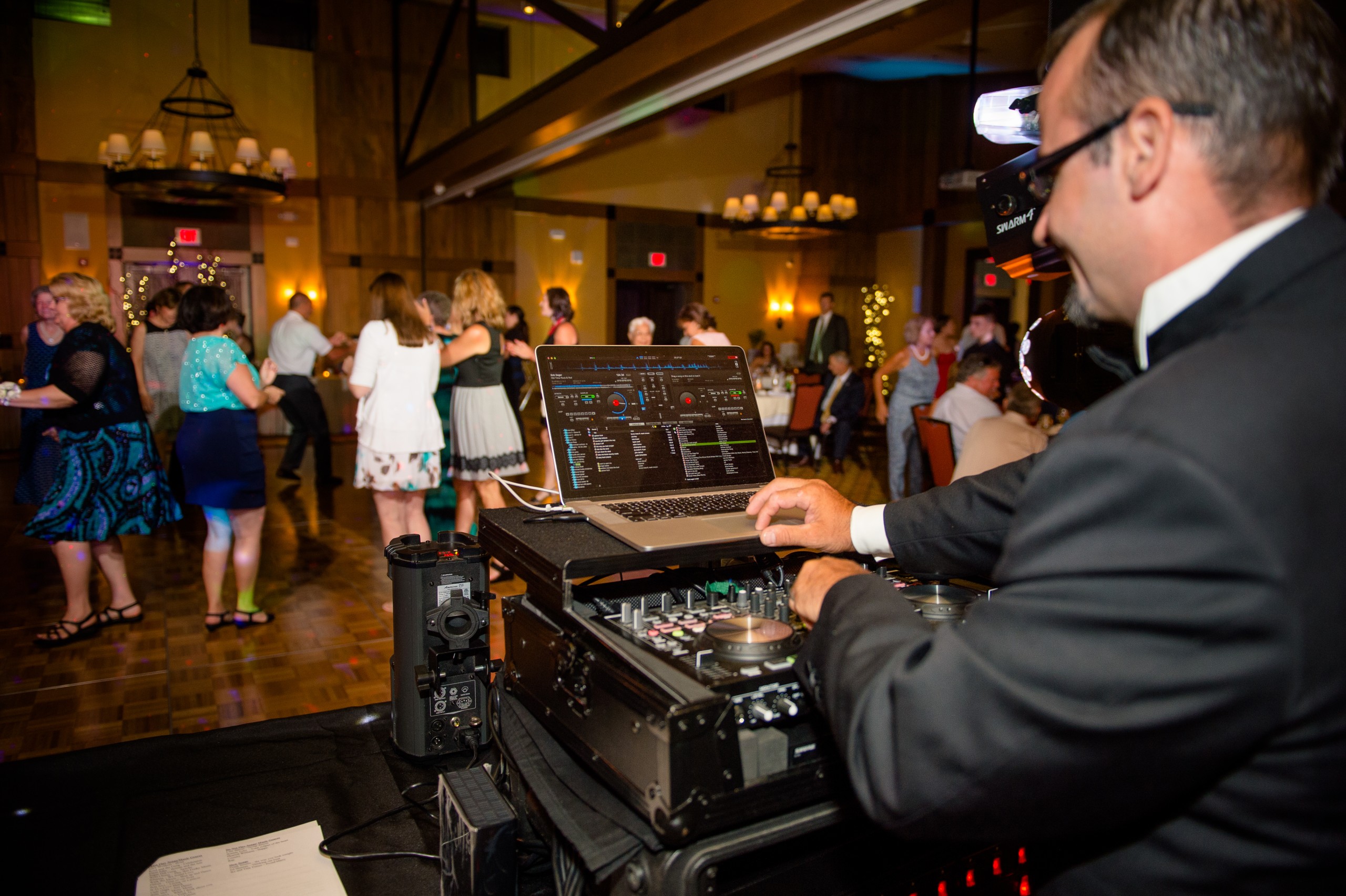 DJ Rob Reilly utilizes state-of-the-art technology to help bring the party to any event.
