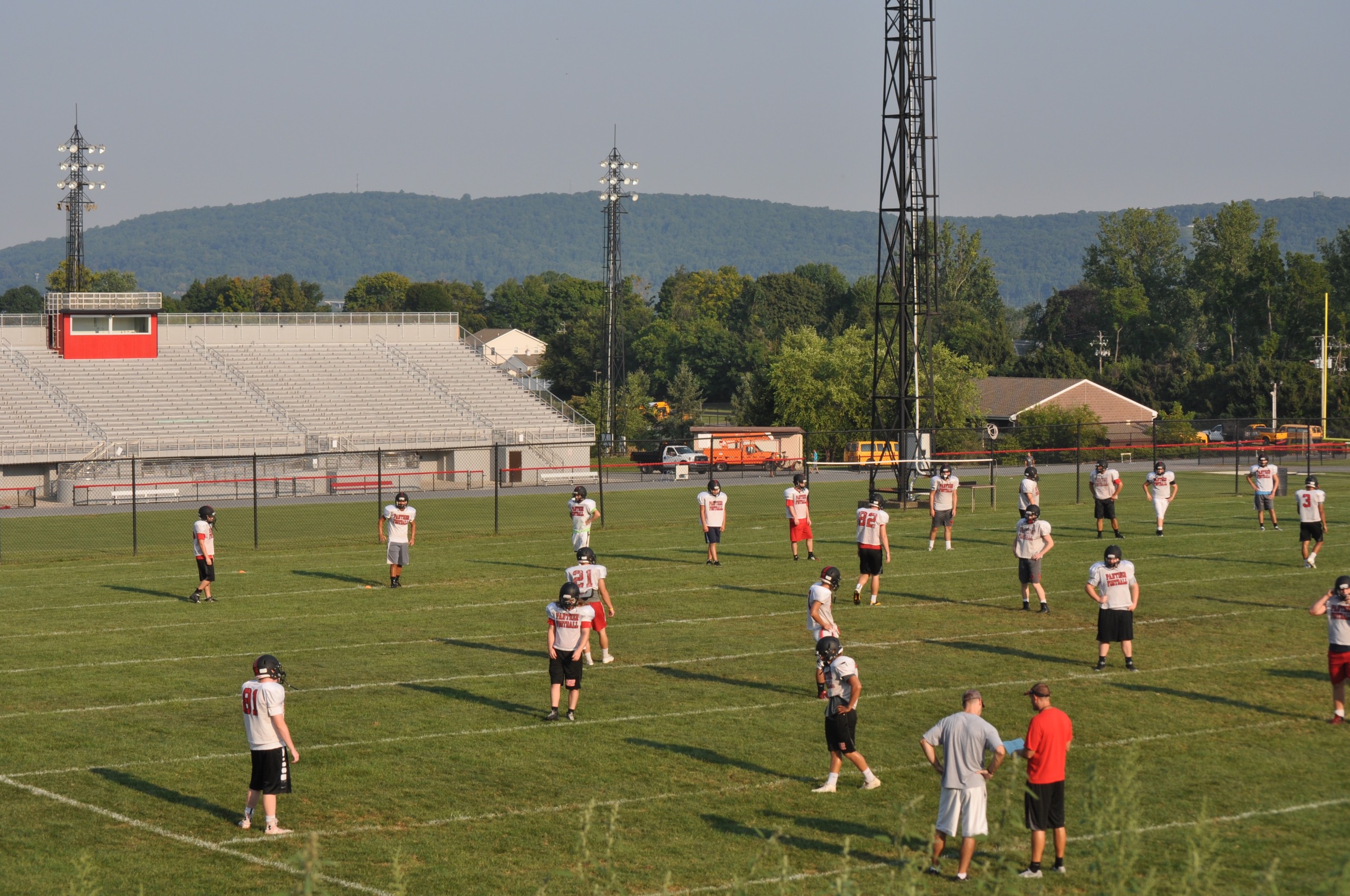 SVHS football stretch lines