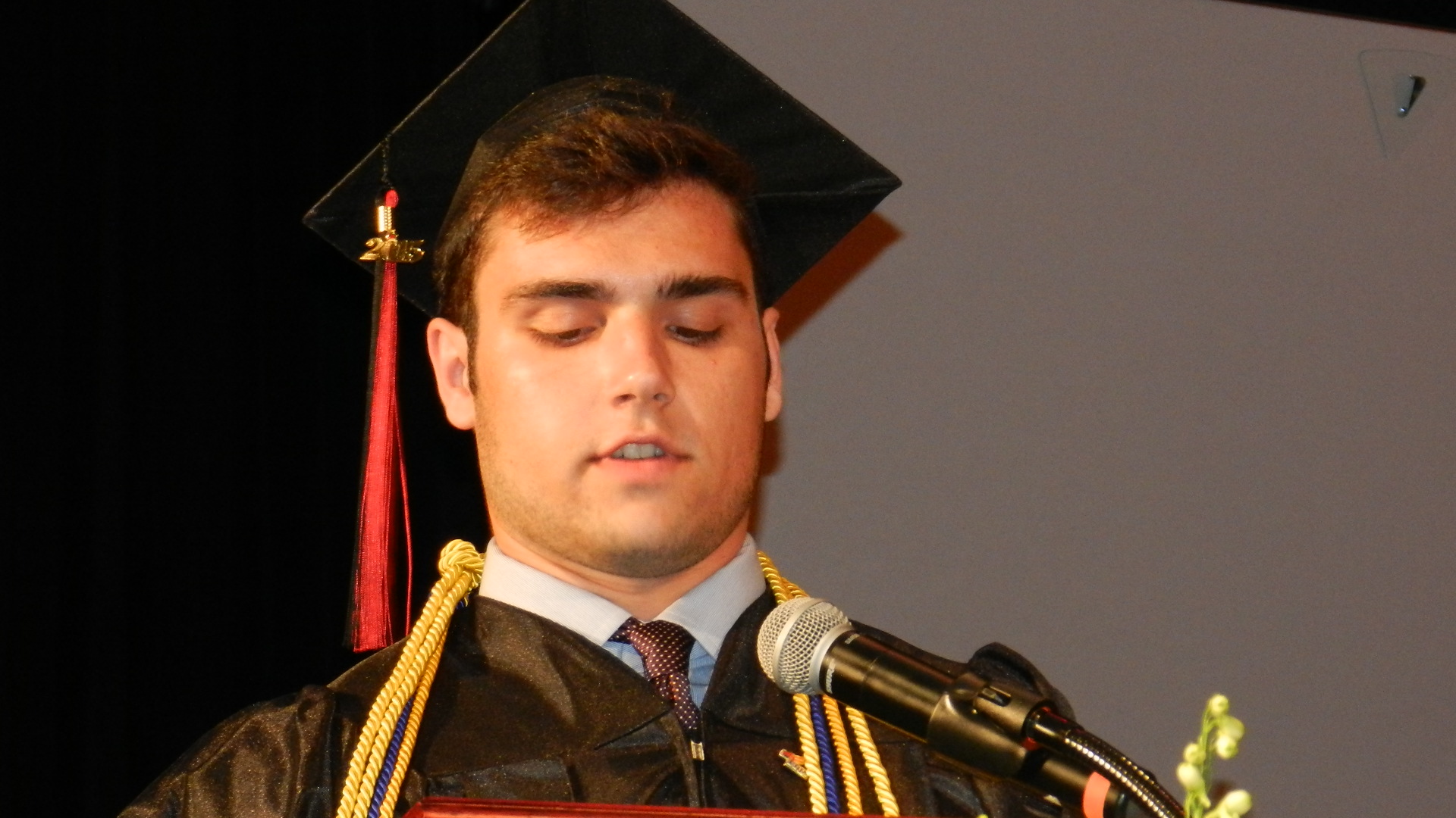 Valedictorian Matthew Cherry drew on the wisdom of Randy Pausch for his address to the SVHS Class of 2015.