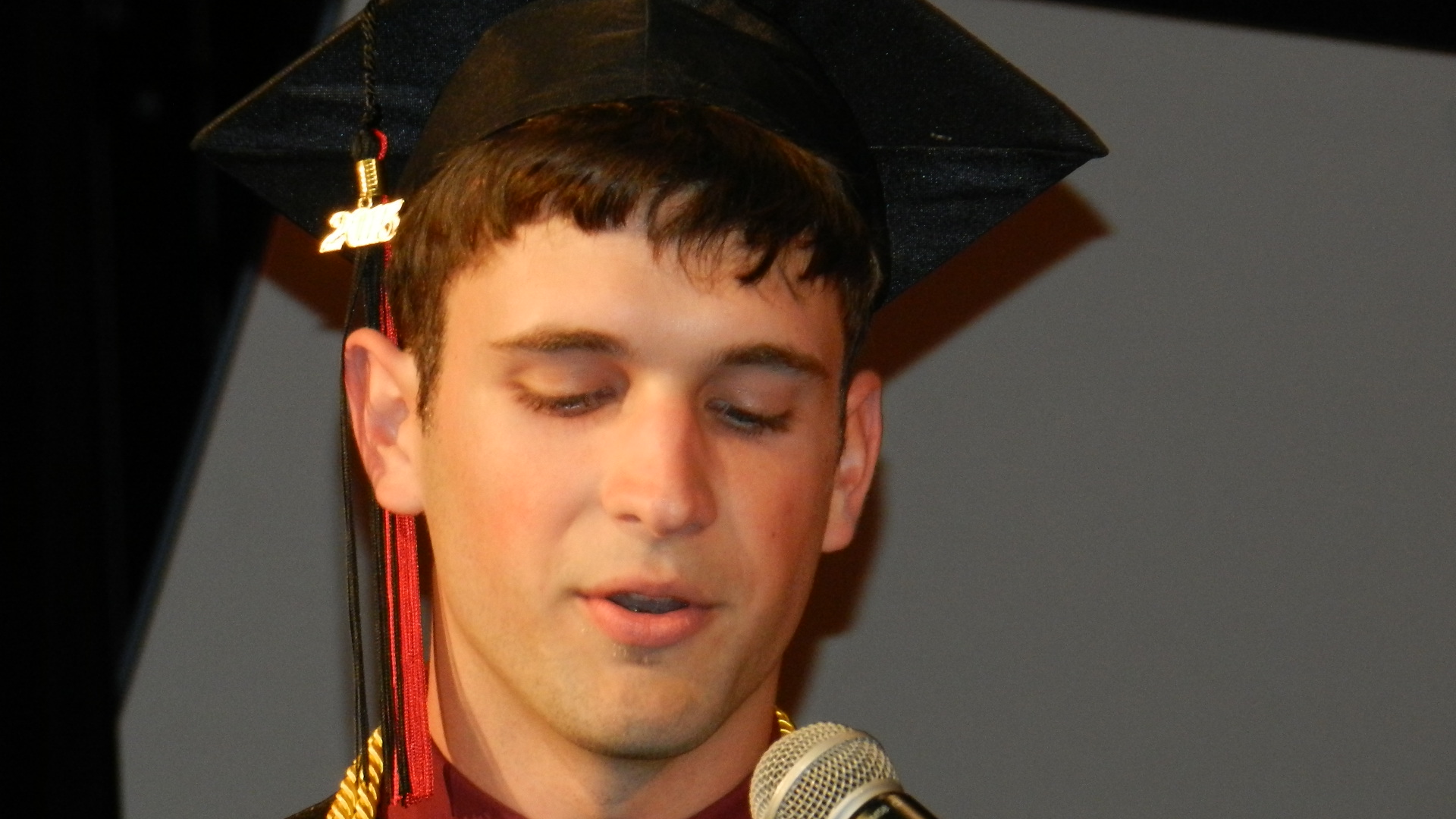 Class president Christopher Magan
