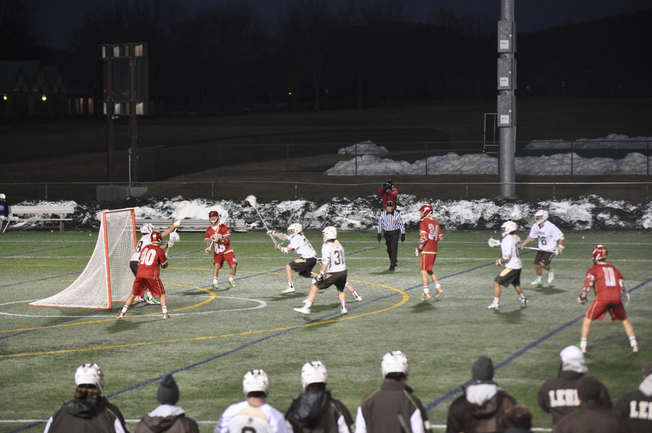 The Mountain Hawks trying to slown down Denver's attack