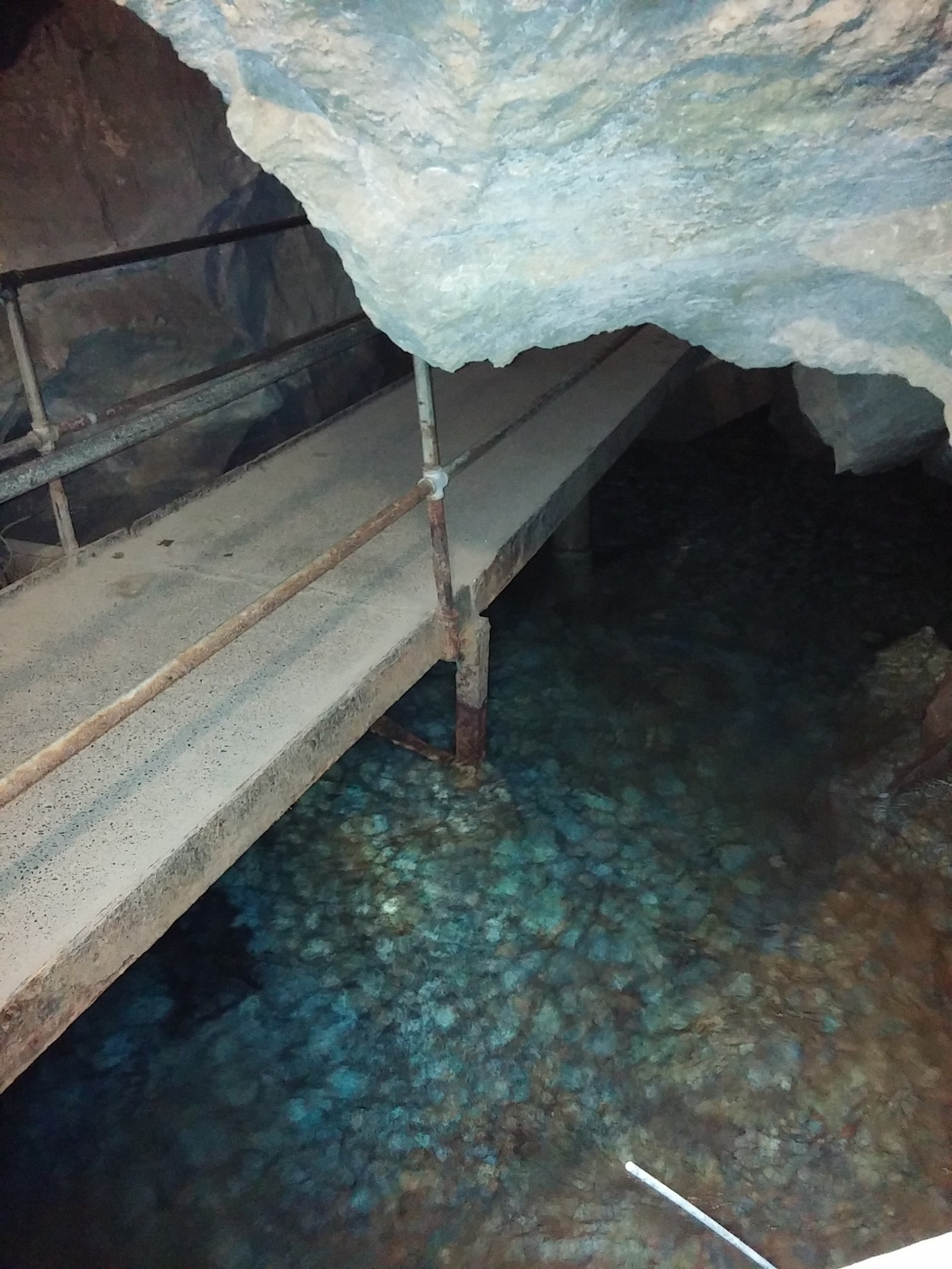 The "lost river," from which Lost River Caverns derives its name. Legend states that nobody knows where it begins or ends.