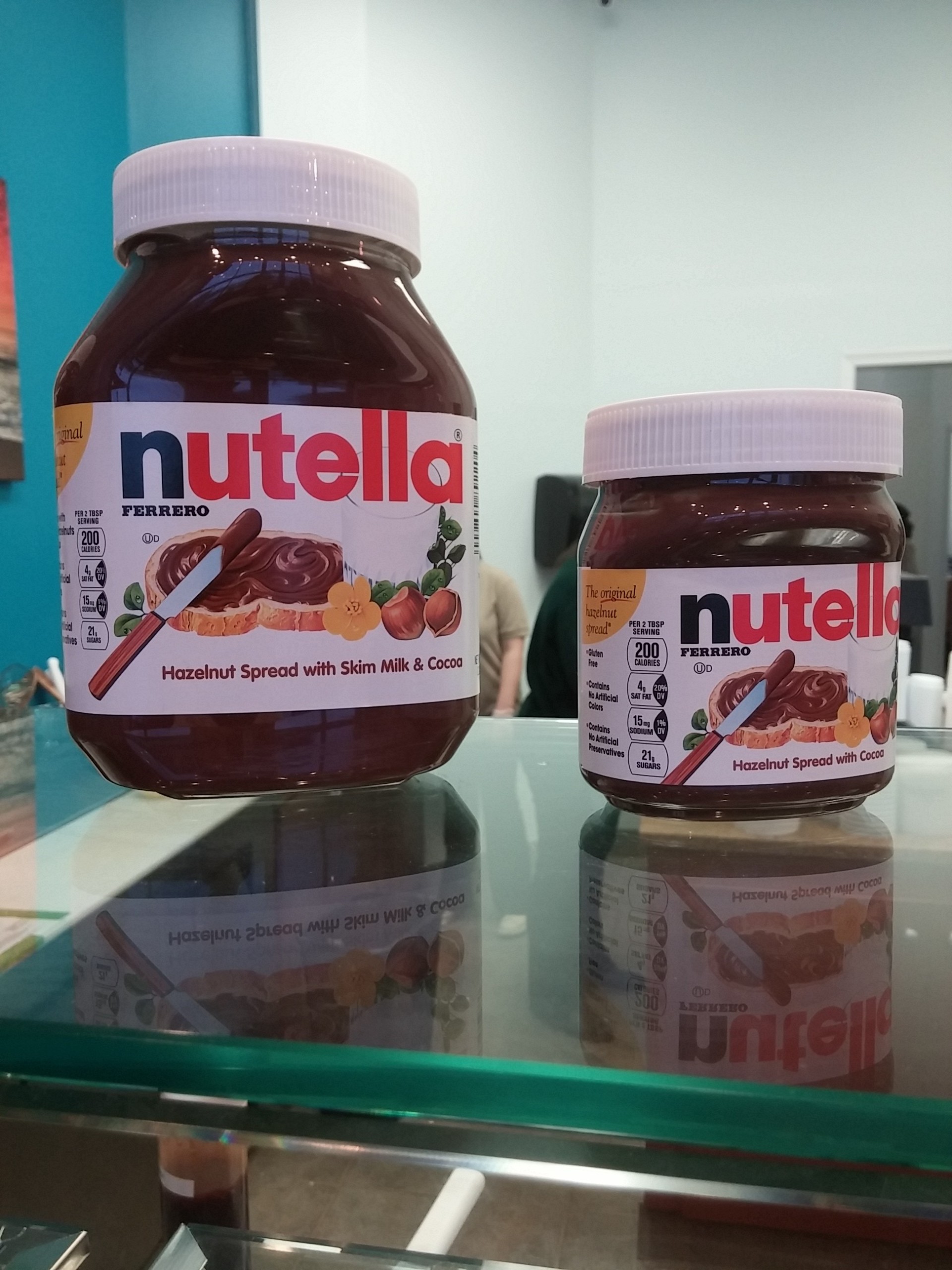 The chocolate-hazelnut spread Nutella is an ingredient in many of Crepe Soleil's sweet crepes.