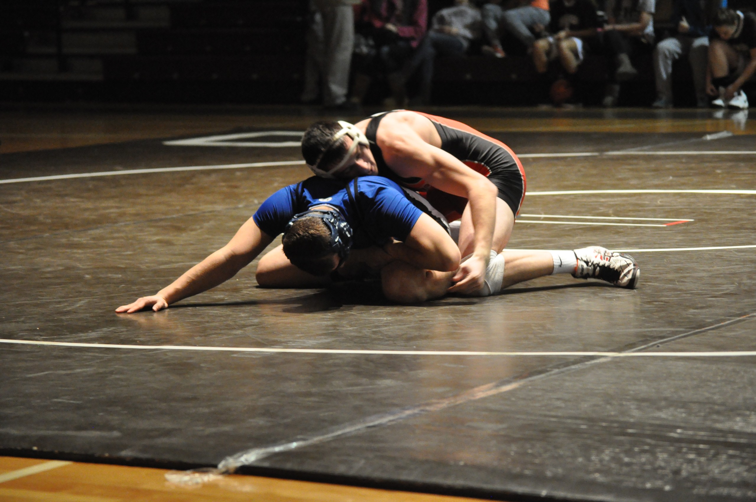 Jason Lynch controls Palmerton's Zach Graver.
