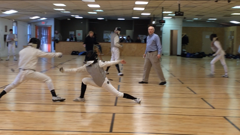 Sara Patterson of Lower Saucon, 15, is already an accomplished foil fencer.