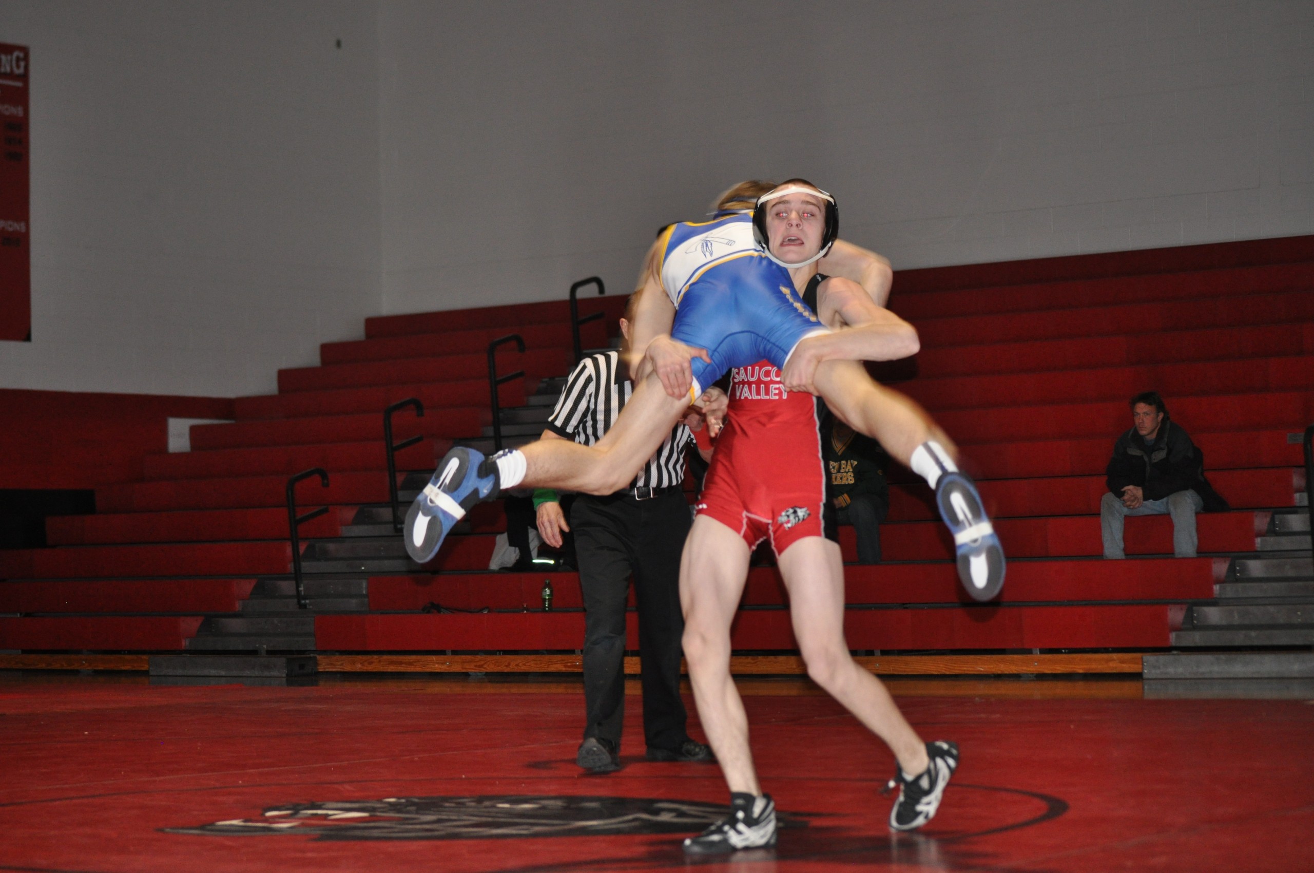 Jack Hill of Saucon Valley gives his team a lift.