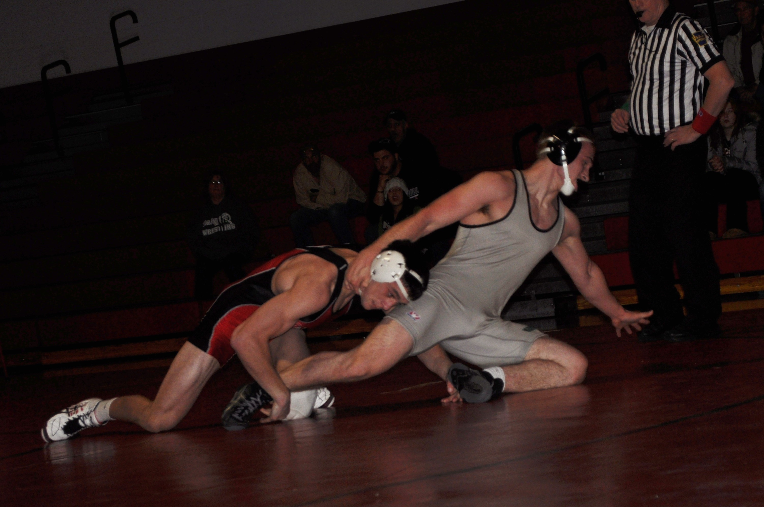 Saucon's Jason Lynch on his way to a 16-0 tech fall in a recent competition (FILE PHOTO).
