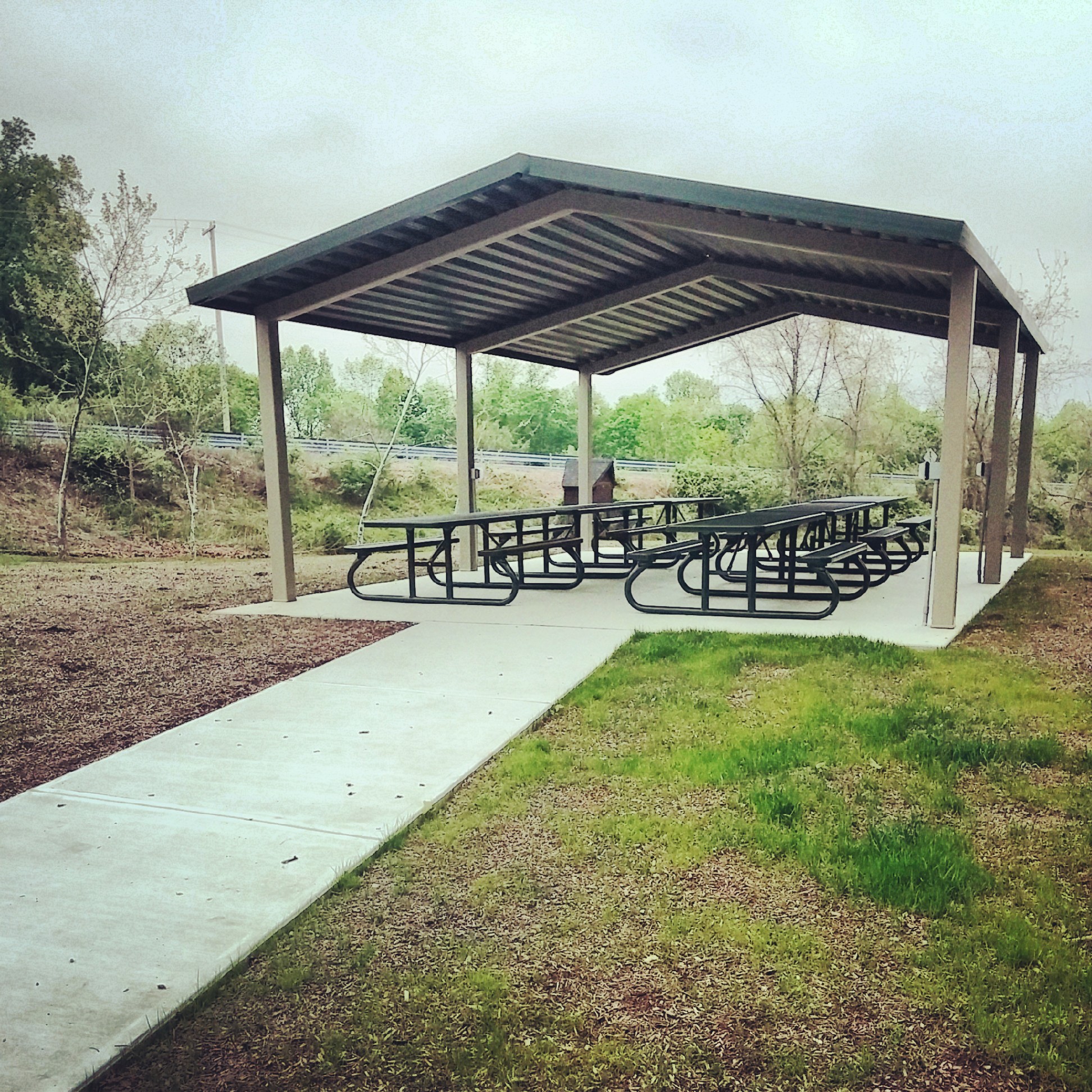 The pavilion in Kingston Park, Lower Saucon Township