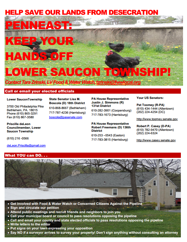 Stop PennEast Flyer 2