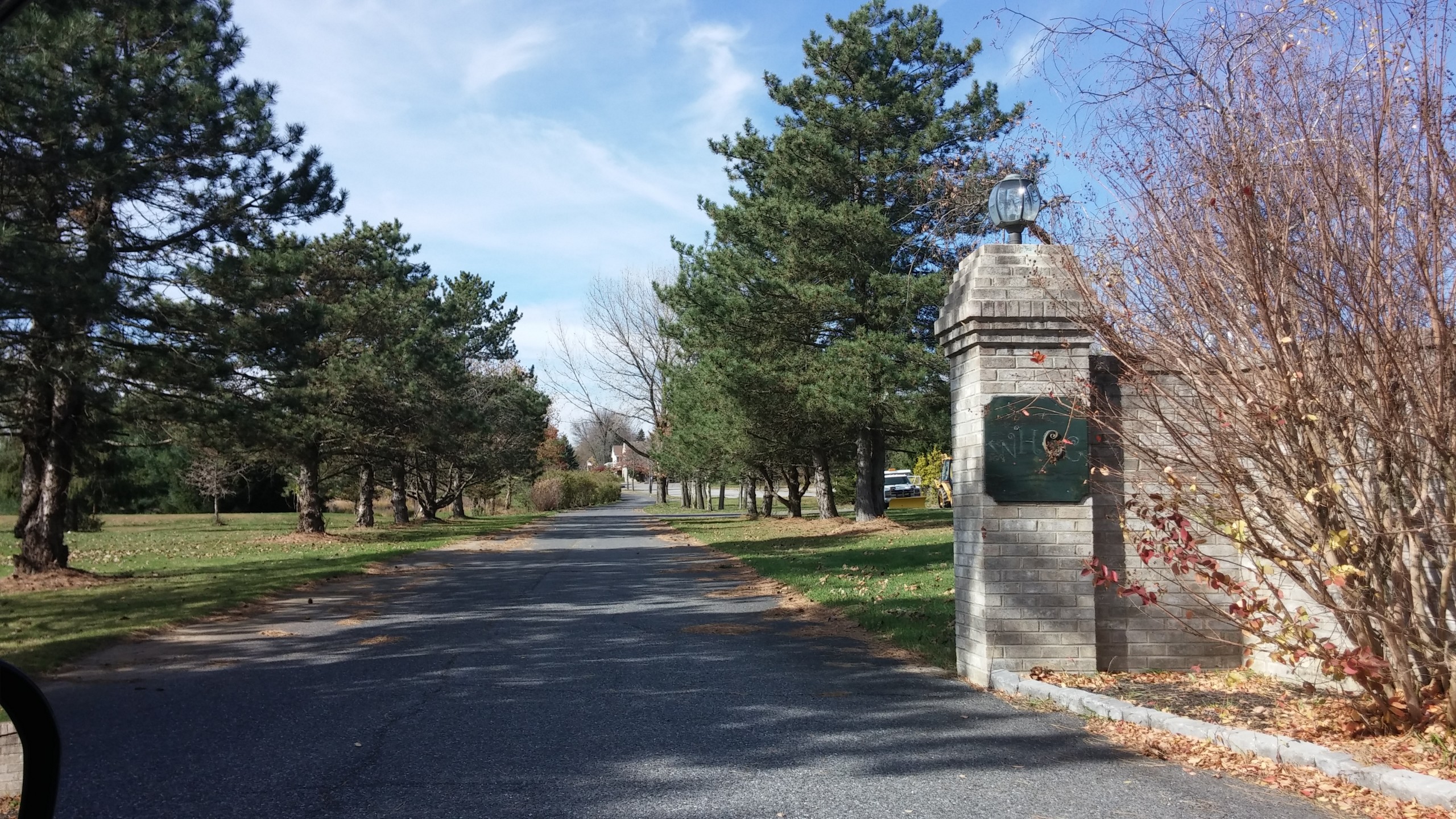 The main entrance to the former Woodland Hills Golf Course in Lower Saucon Township.