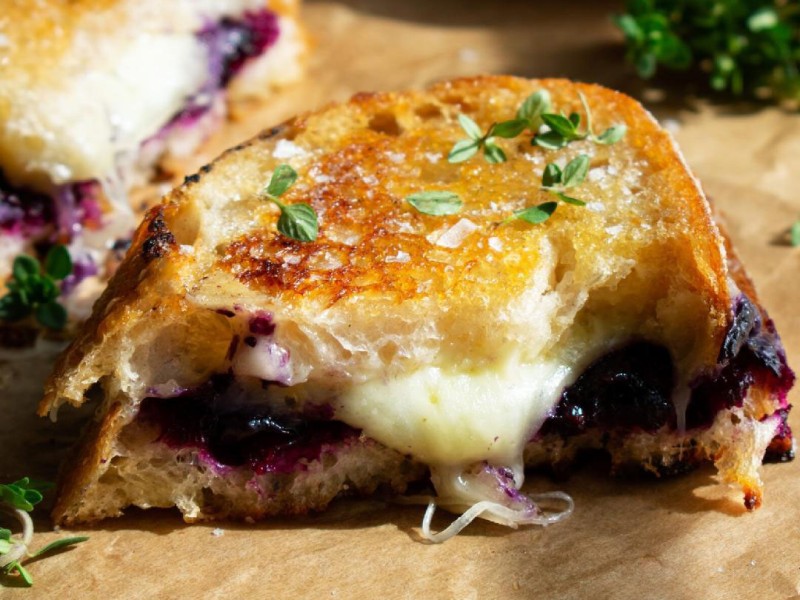 Blueberry Grilled Cheese by The Taste Budz