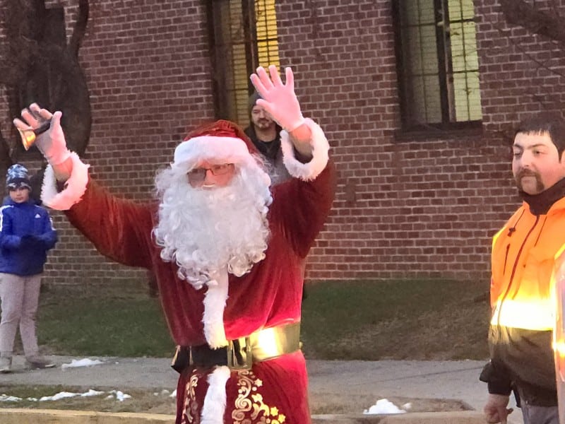 Fountain Hill Tree Lighting Santa