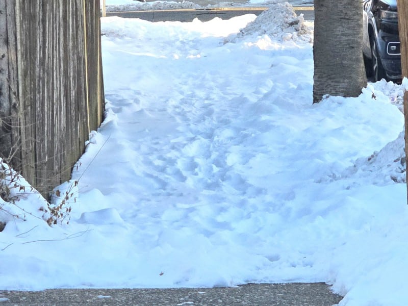 Snow Sidewalk