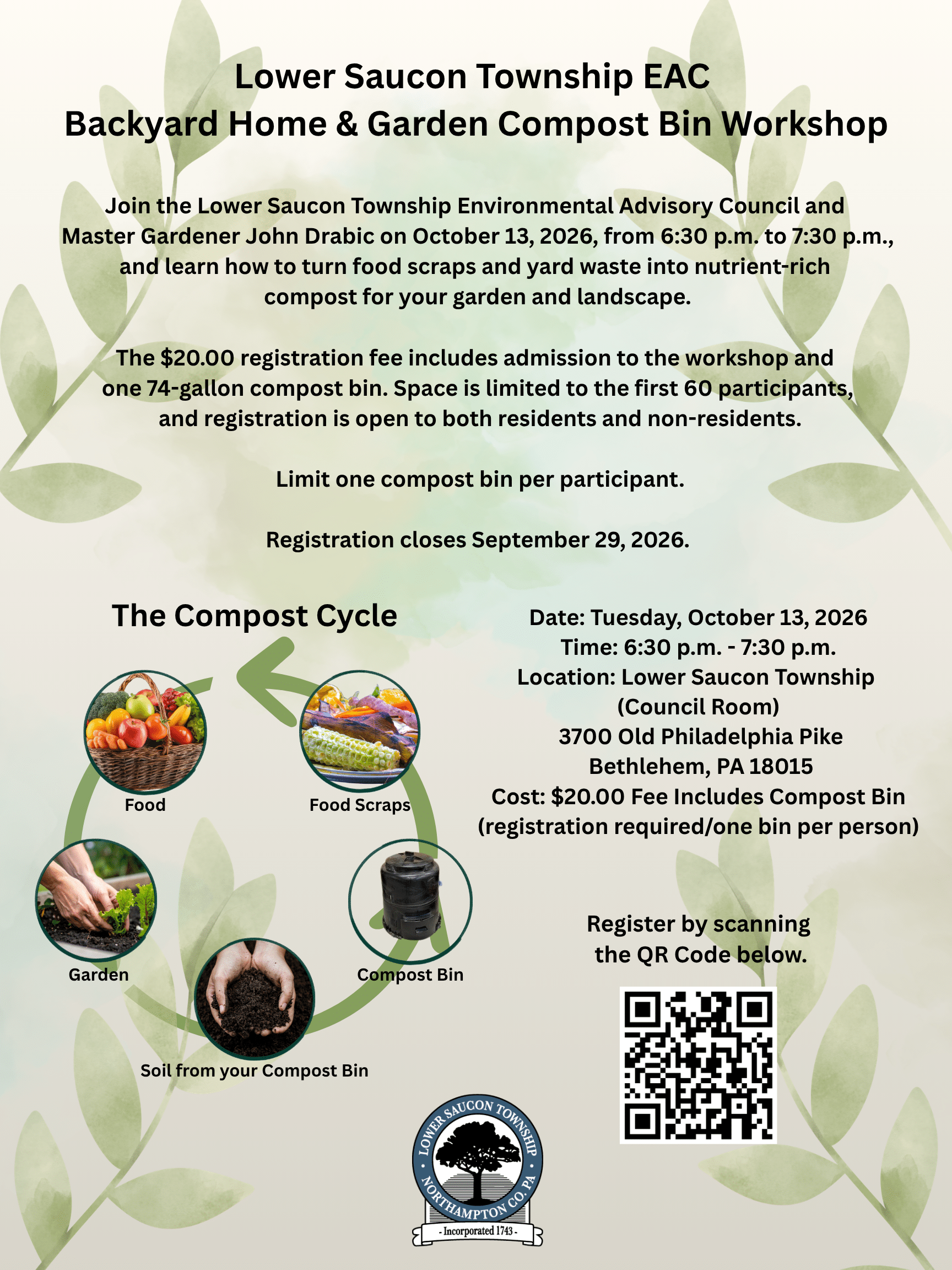 2026 Backyard Home & Garden Compost Bin Workshop